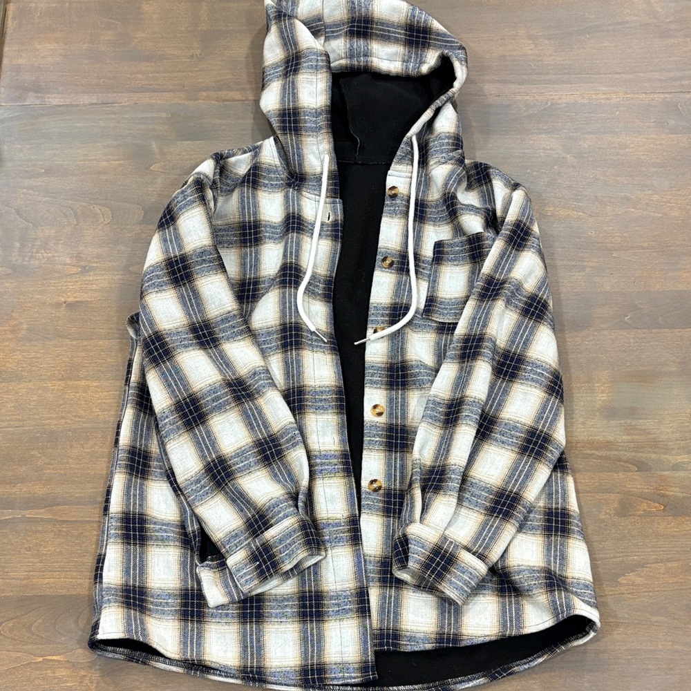 Plaid Hooded Jacket